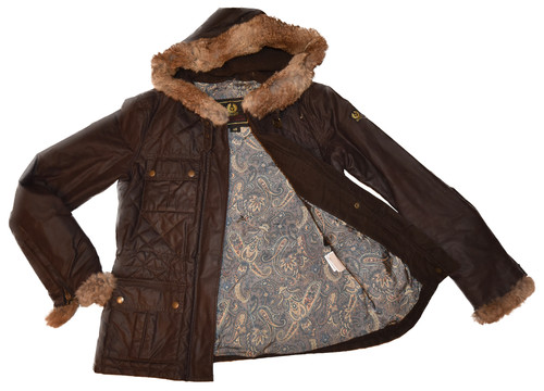 Belstaff gold wachsjacke - belstaff,