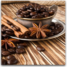 Wandbild Kawa1 Kaffee Bohnen