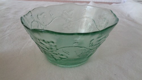 Grüne glasschale pressglas - grüne,