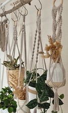Makramee Blumenampel Ampel Aufhängung Pflanzen Fensterdekoration Dekoration Boho