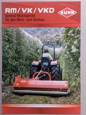 Kuhn RM/VK/VKD Obst Weinbau Mulchgeräte Mulcher Prospekt Traktor Schlepper