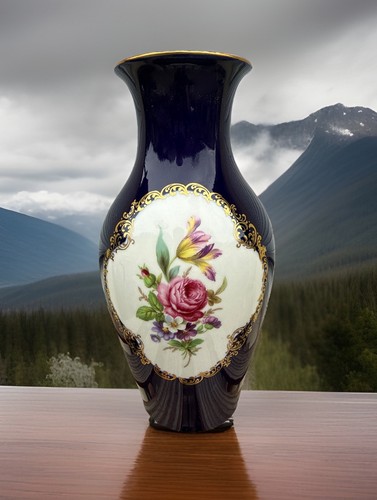 Vase lindner blumendekor - lindner,