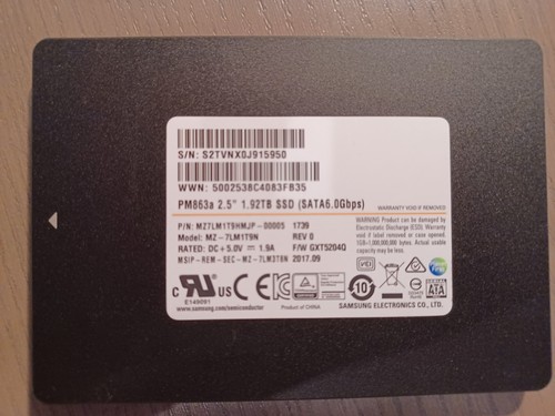 Samsung pm863a 1 92tb - samsung, 2.5"