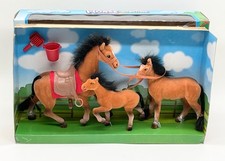 Vintage Fliska Pferdefamilie Fohlen Kirmes  Jahrmarkt - 70/80er Jahre NEU in OVP