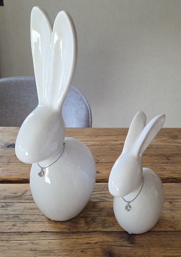 Dekoration ostern hasen 2er - ,