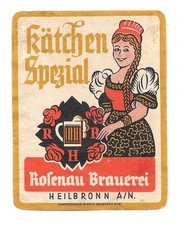 Bieretikett rosenau brauerei - bieretikett, rosenau-brauerei