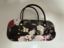 Brillen-Etui mit 2 Tragegriffen, Hartschale  Brillenbox 15,5  x 7  x 3,5cm