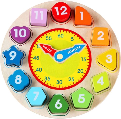 Uhr lernspielzeug holz form - holz,