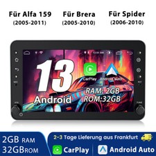 Carplay Für Alfa Romeo 159 Sportwagen Brera Spider Android 14 Autoradio GPS 32GB