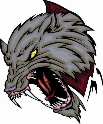 Aufkleber werewolfkopf wolf - aufkleber,