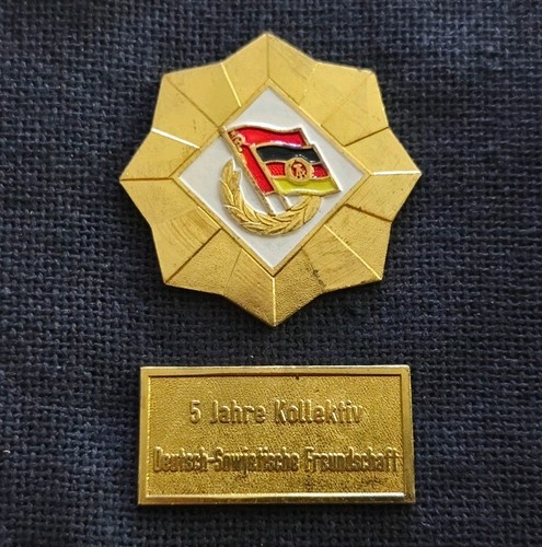 Auszeichnung ddr plakette 5 - ddr:,