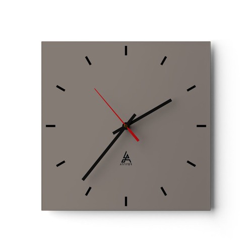 Modern wanduhr 40x40cm - wanduhr, quadrat
