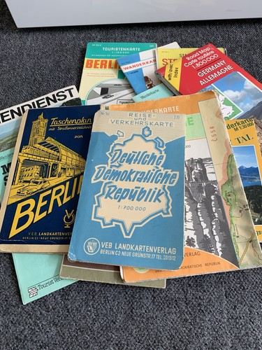 Ddr landkarten veb - ddr, antik