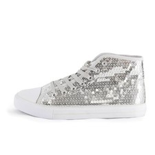 Pailletten Sneaker silber