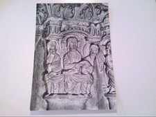 Genf. Schweiz. Cathedrale Saint Pierre. Chapiteau: le Repas d´Emmaus. 12. Jhd. A