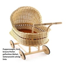 Puppenwagen korb braune - puppenwagen,,
