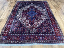 Feiner Handgeknüpfter Perser Orientteppich Senneh Abadeh Tappeto Tapis 175x130cm