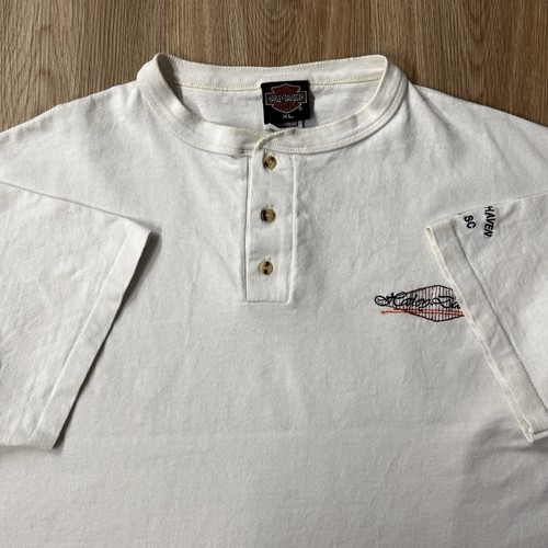 Vintage harley davidson henley - harley-davidson,