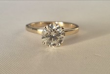 Engagement ring - 14 kt