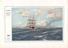 Im Passat - Hugo Schnars-Alquist - 1912 - Historischer Kunstdruck ~20x28cm