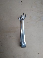 Zuckerzange Krallen alt Deko Besteck Alpacca 