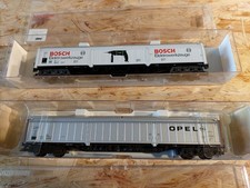 Fleischmann H0 Schiebewandwagen Opel 5384 und Bosch 5385