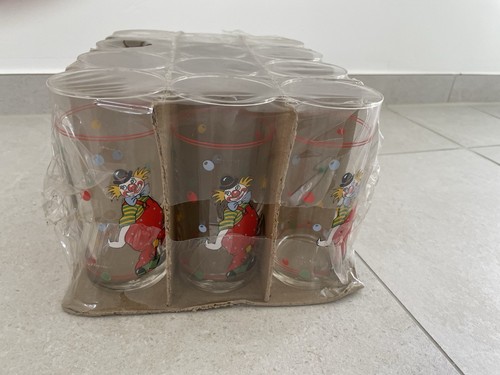 Trinkgläser mit clowns neu - 12,