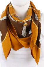 must de Cartier PARIS Seidentuch Print ONE SIZE Braun 85x85