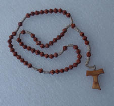  Rosenkranz geknüpft Braun