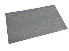 Hercules Supra 4 GP Seitendeckel Design Sticker Schriftzug Dekor Aufkleber Weiss
