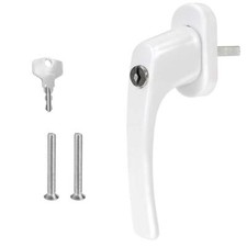 Premium Alu Fenstergriff  - 100Nm abschließbar - verschiedene Farben 35 40 45 mm