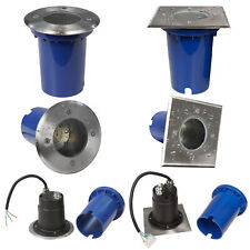 Bodeneinbauleuchte IP67 Aluminium Bodeneinbaustrahler Flach Rund GU10 LED 230V