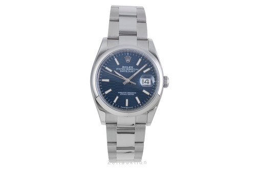 Rolex datejust blue dial - rolex, 36