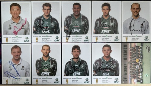 Werder bremen autogrammkarten - werder,