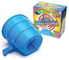 Air Zooka Fun Luftwerfer Strahlkanone Luftschießen Blasen Blau Spielzeugpistole Kind