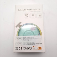 Brencco Elektrische Nagelfeile Kinder Nagelschleifer Austauschbare Köpfe Leise B