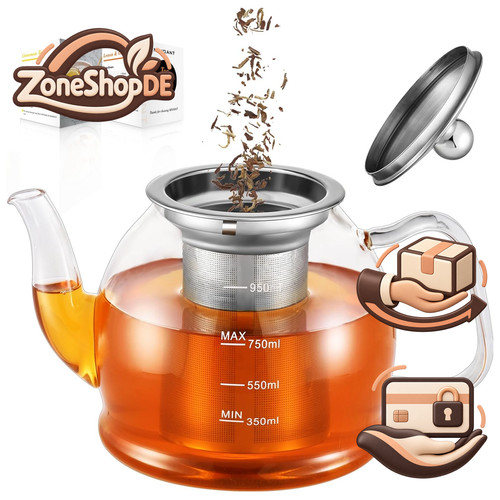 Teekanne glas 1000ml - glas,,