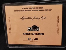 DEL Playercards 2023/24 Redemption SIGNATURE Jersey Augsburg ANREI HAKULINEN