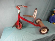 Dreirad Antik Stil Design um 1950 Metall Tricycle Trike Kinder Unikat Rar 36c1