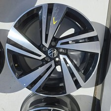 1x Alufelge 18 Zoll 7.0" 5x100 39ET Glanz Schwarz 2GM601025H VW T-Cross