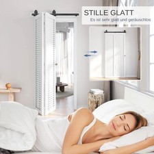 Signstek Schiebetür Komplettset Holz-Schiebetür Scheunentür für 101cm System