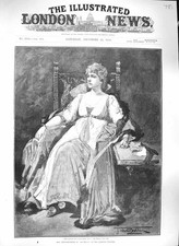 Alter antiker Druck 1889