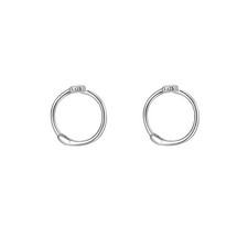 Mini Creolen 925 gebürstet Silber & Gold – 6 mm / 8 mm / 10 mm – Damen & Herren