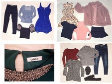 60 Teile Damen Frauen Bekleidungspaket 36 38 S/M Sublevel ONLY Klamotten Paket