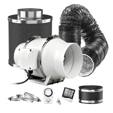 Abluftset 100mm Rohrventilator