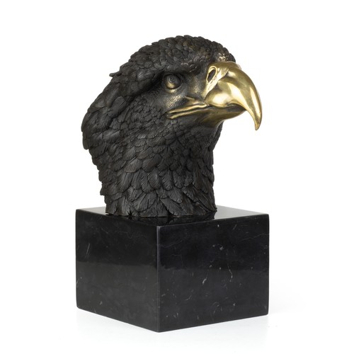 Bronzeskulptur adlerkopf - bronzeskulptur,