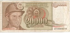 BA13 - Banknote 20 000 Dinara - Jugoslavija -