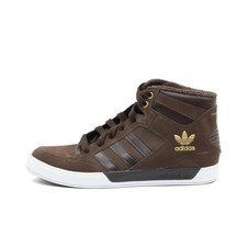 adidas Damen Mid Schuhe Braun Leder High Top Gefüttert Originals Sneaker EU 40