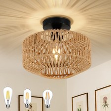 Deckenleuchte Rattan Boho