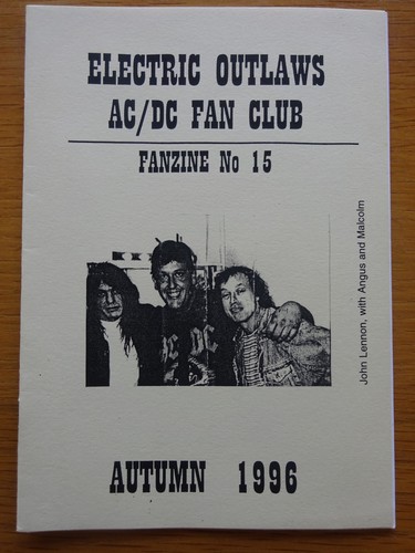 Rare fanzine electric - ac/dc,